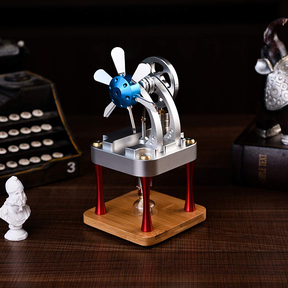 Sunnytech Hot Air Stirling Engine Motor Model Kit - Educational DIY Steam Heat Science Toy for Kids & Adults - Perfect for STEM Learning, Physics Experiments & Classroom Demonstrations