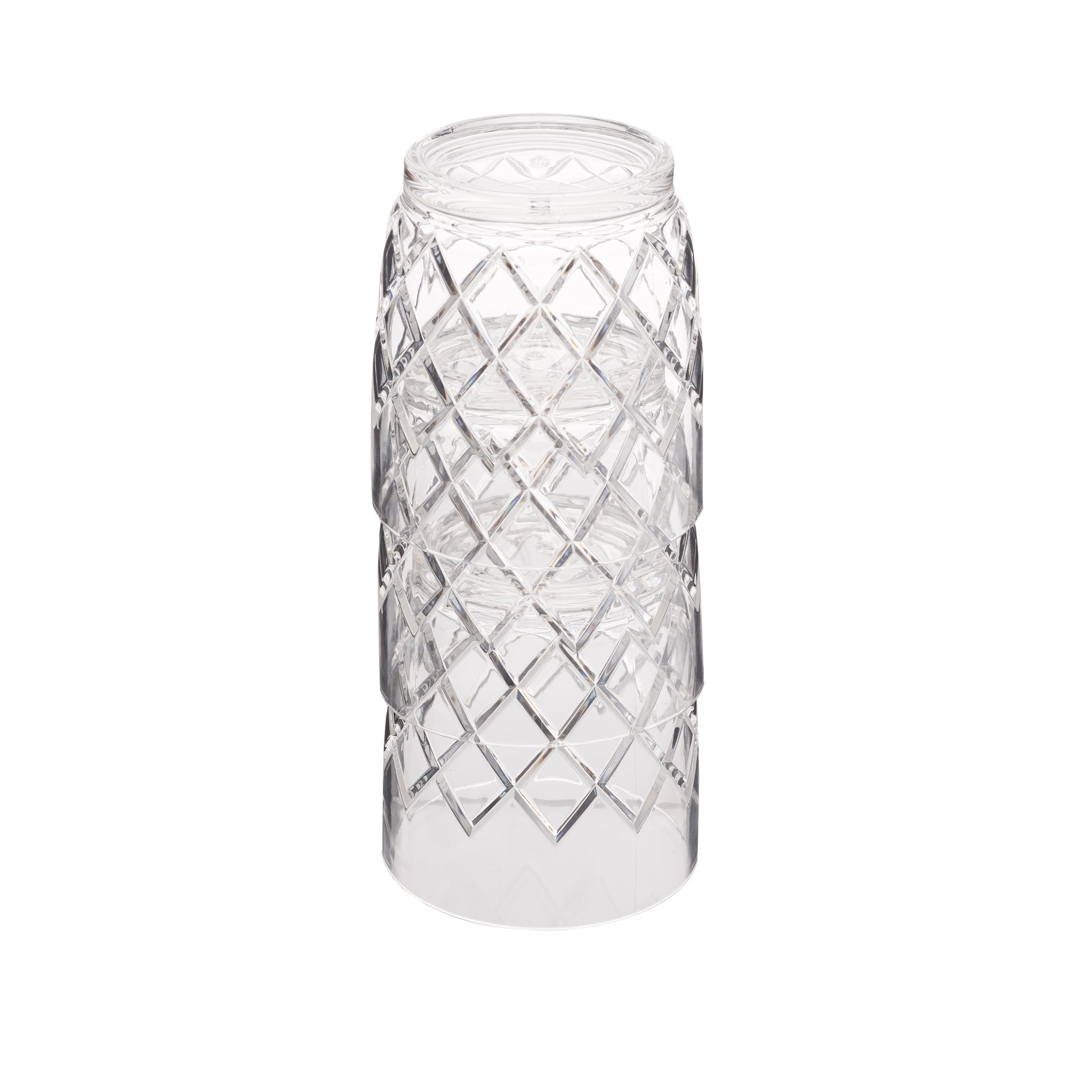 YARAI® 10oz (295ml) Acrylic Nesting Double Rocks Glasses - Set of 6, Shatterproof & Stackable for Cocktails, Whiskey, Bourbon - Perfect for Home Bars, Parties, and Outdoor Use