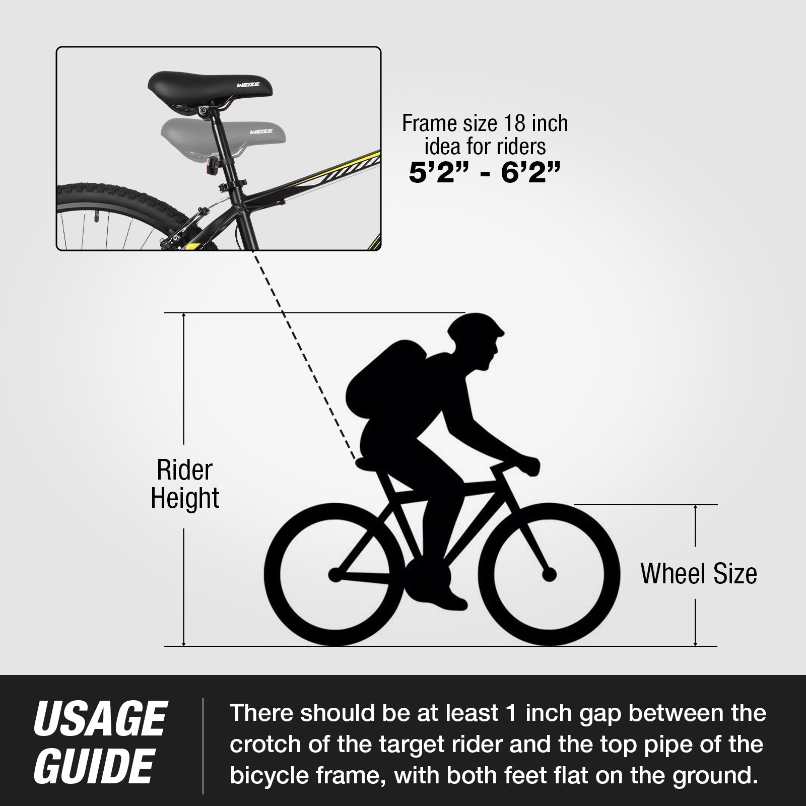 WEIZE 29 Inch Hardtail Mountain Bike for Men & Women - 21 Speed Trigger Shifter, Lightweight Aluminum Frame, Comfort Saddle & Suspension Fork - Perfect for Trail Riding, Commuting & Outdoor Adventures
