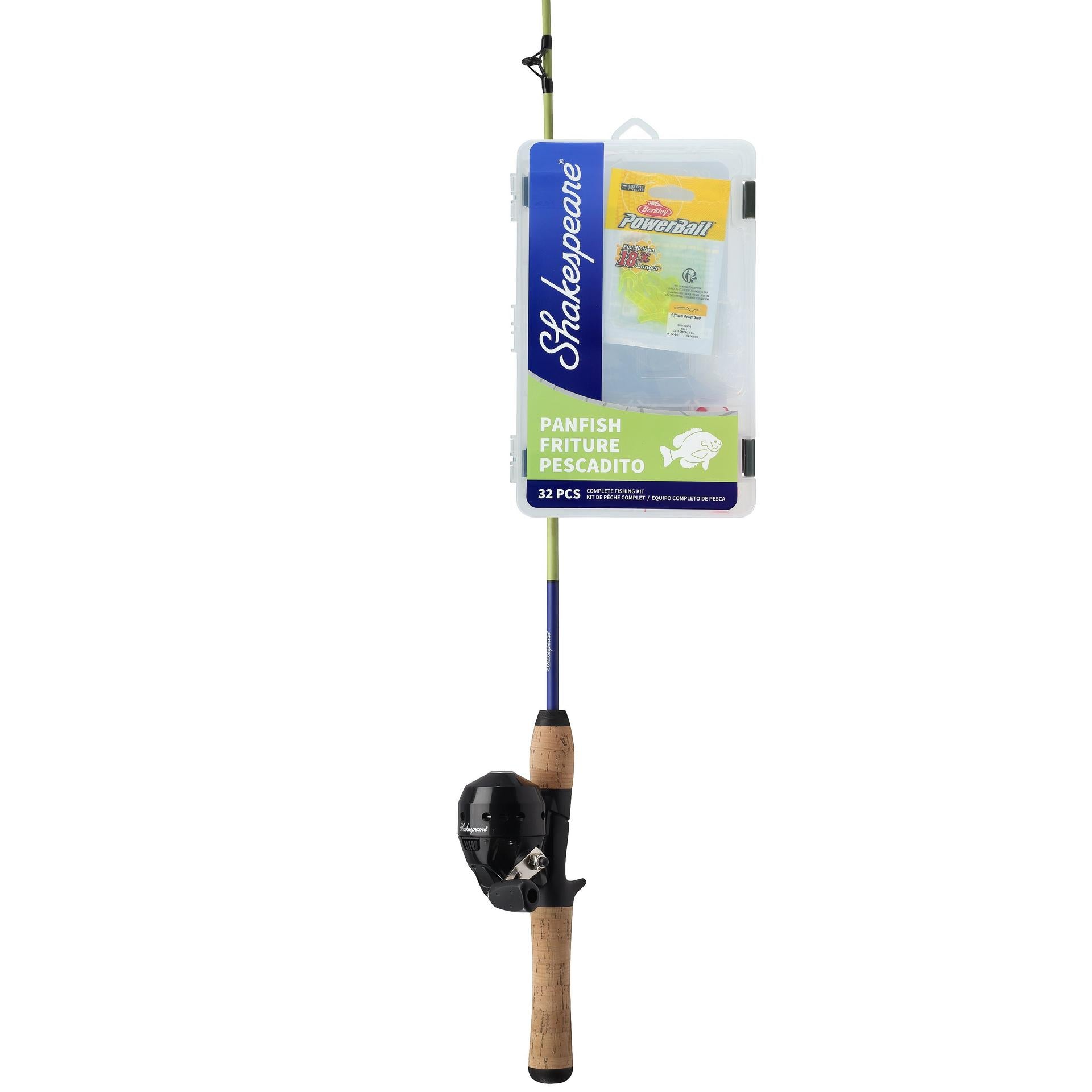 Catch More Fish® Panfish Spincast Fishing Rod & Reel Combo - Lightweight Spinning Rod for Crappie, Bluegill, and Sunfish - Perfect for Freshwater Fishing, Lakes, and Ponds