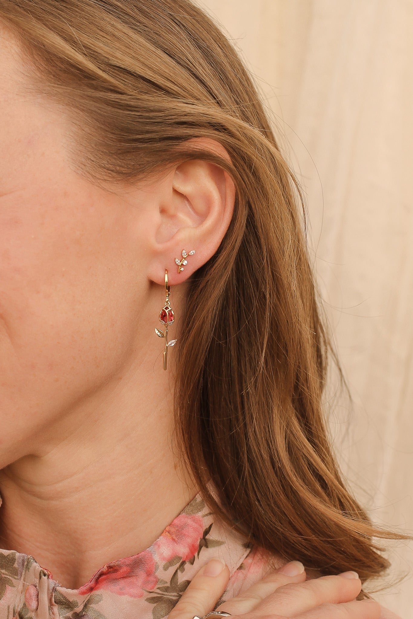 Eden Flat Back Stud Earrings for Women - Hypoallergenic Stainless Steel Ear Studs - Perfect for Everyday Wear, Work, and Special Occasions