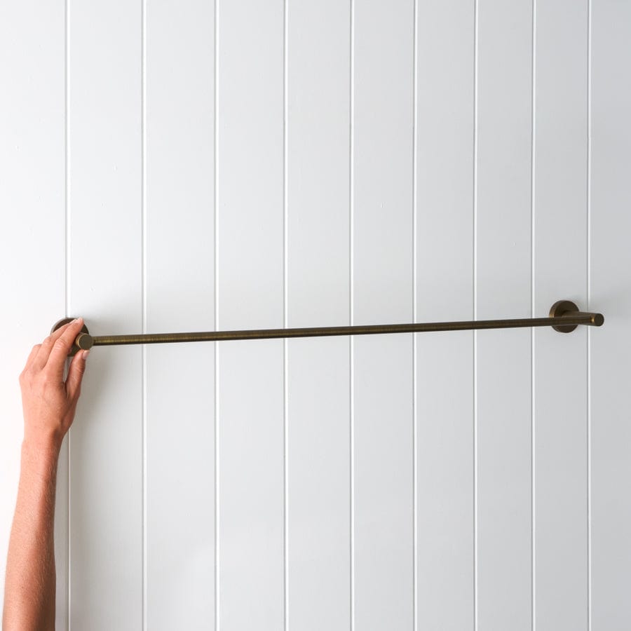 750mm Antique Brass Sydney Towel Rail - Premium Bathroom Towel Holder for Modern & Vintage Home Decor - Perfect for Bathrooms, Kitchens, and Laundry Rooms