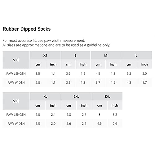 FouFou Dog Rubber Dipped Socks 2XL Red - Cozy Pet Socks for Indoor Play