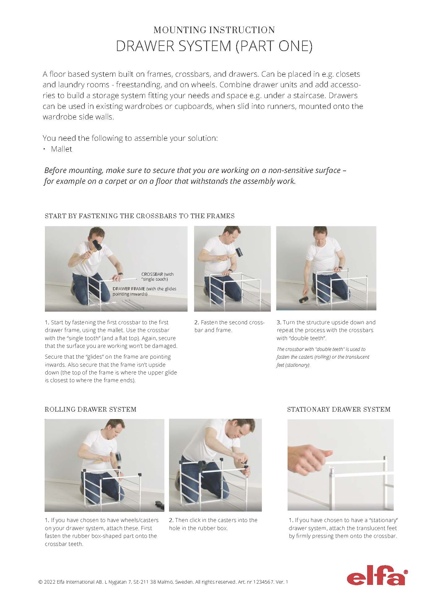 Elfa Mobile Mesh Drawers - 21.6