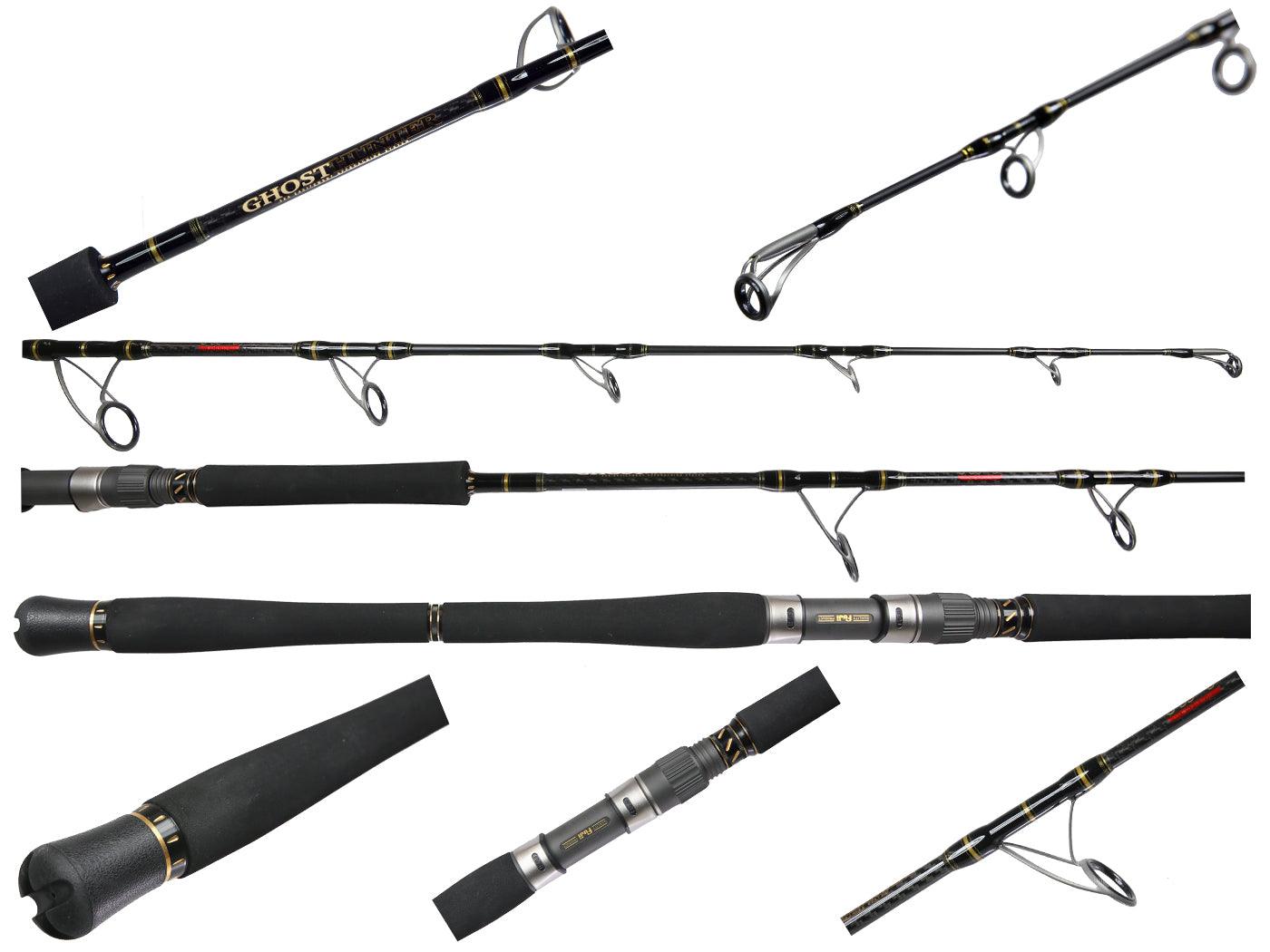 Jigging World Ghost Hunter Spinning Rod - Lightweight Saltwater Fishing Rod for Surf, Pier & Boat Fishing - Perfect for Jigging, Casting & Bottom Fishing