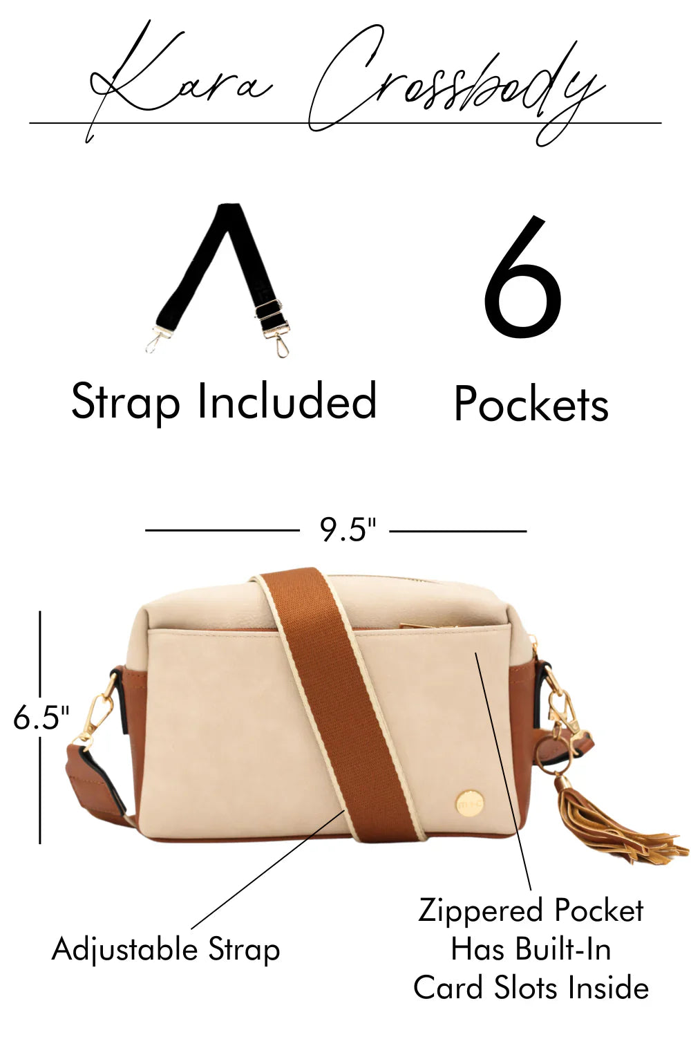 Stylish Kara Crossbody Bag for Women - Trendy Shoulder Purse with Adjustable Strap, Perfect for Daily Use, Travel & Shopping