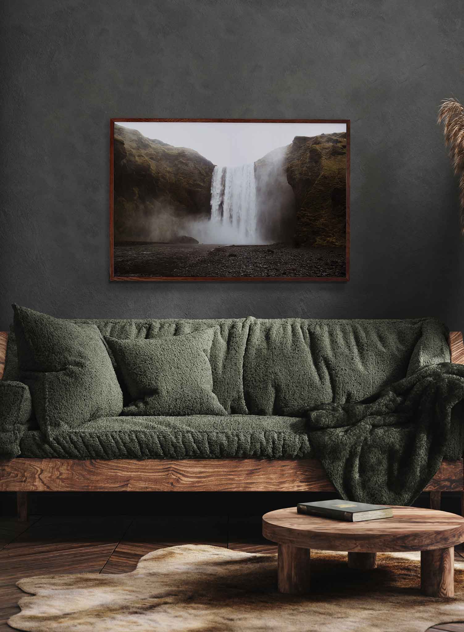 Beautiful Cascading Scenery Wall Art Poster - Nature Landscape Print for Home & Office Decor - Perfect for Living Room, Bedroom, or Office Wall Decoration