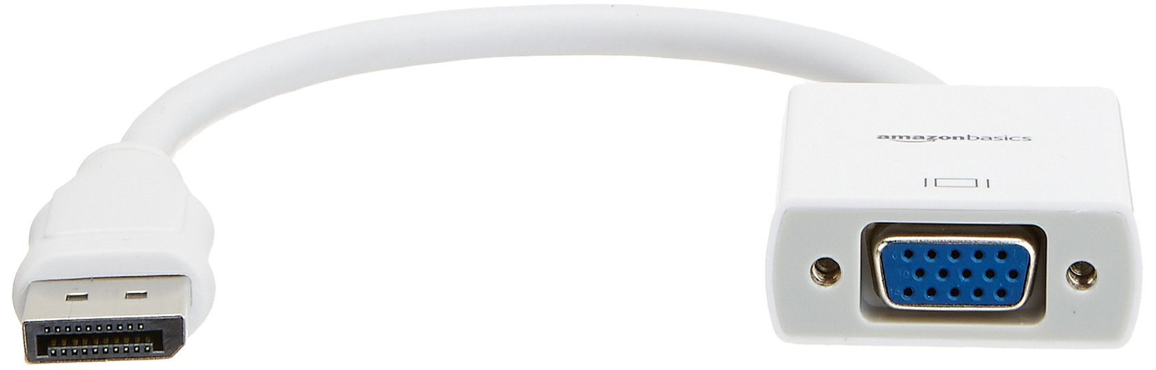 Amazon Basics DisplayPort to VGA Adapter 5-Pack - Gold-Plated Connectors for High-Quality Video Transmission - Perfect for Monitors, Projectors & Multi-Screen Setups at Home or Office