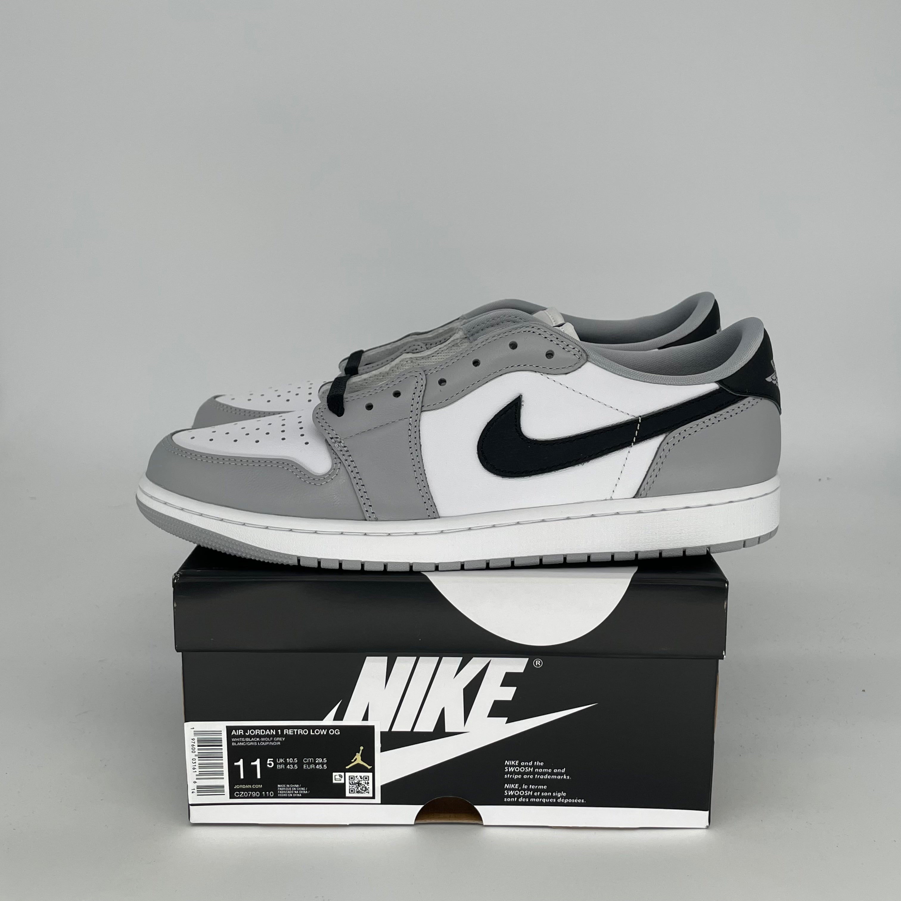 AIR JORDAN 1 LOW BARONS Men's Sneakers - Size 11.5 (CZ0790-110) | Retro Basketball Shoes for Casual Wear & Street Style