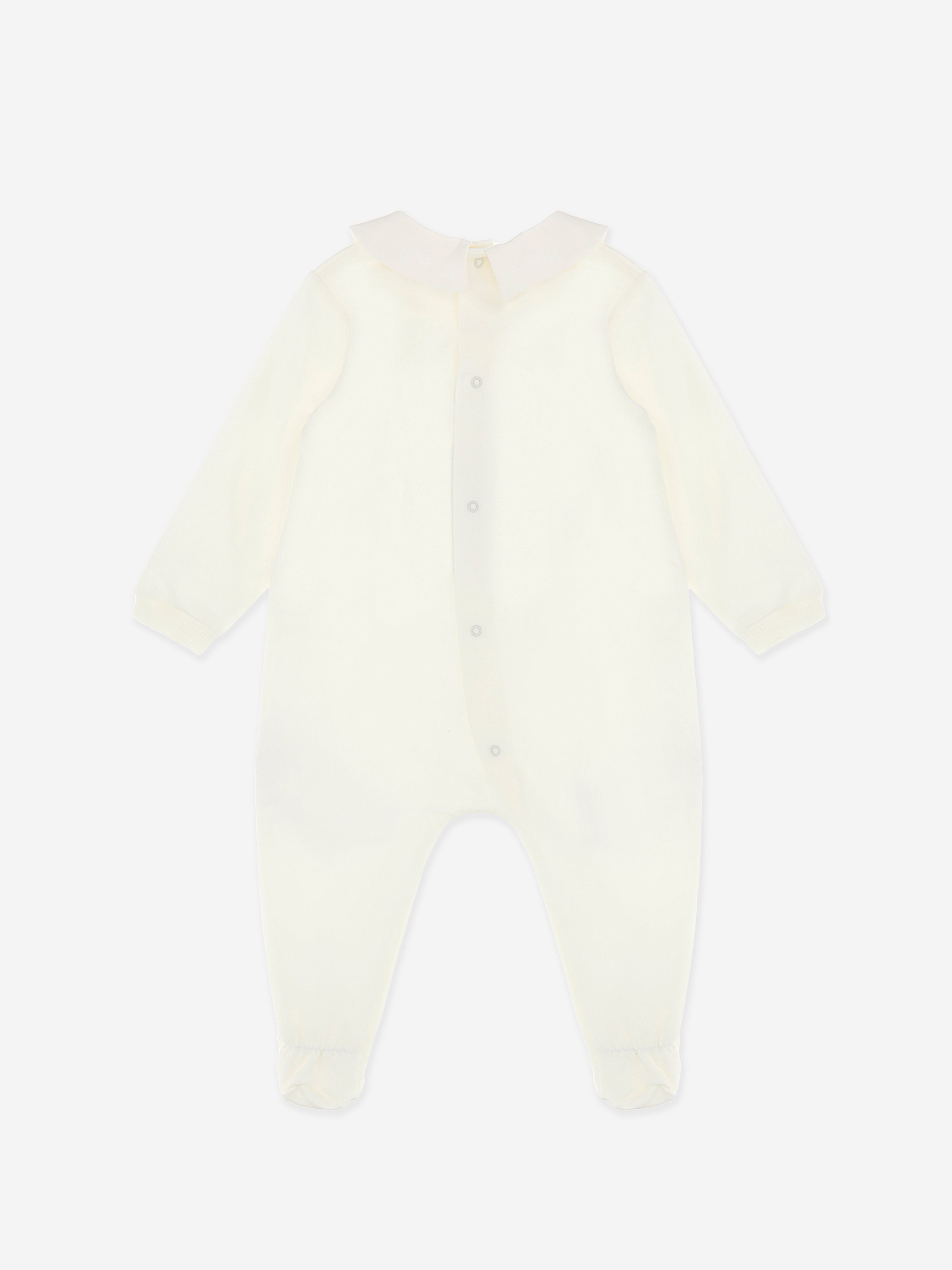 Adorable Baby Bear Logo Ivory Babygrow Set - Soft & Comfortable Newborn Onesie Outfit for Boys & Girls | Perfect for Playtime, Photo Shoots & Everyday Wear