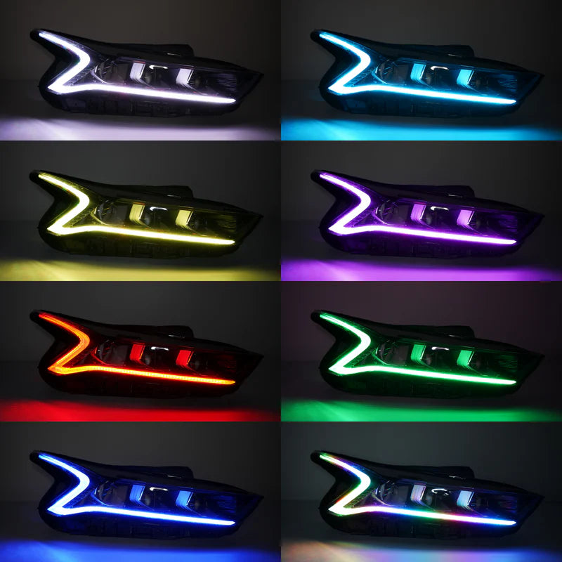 Kia K5 Flow Multicolor DRL Boards for 2021-2024 Models - Upgrade Your Headlights with Custom RGB LED Daytime Running Lights - Perfect for Night Driving & Car Shows