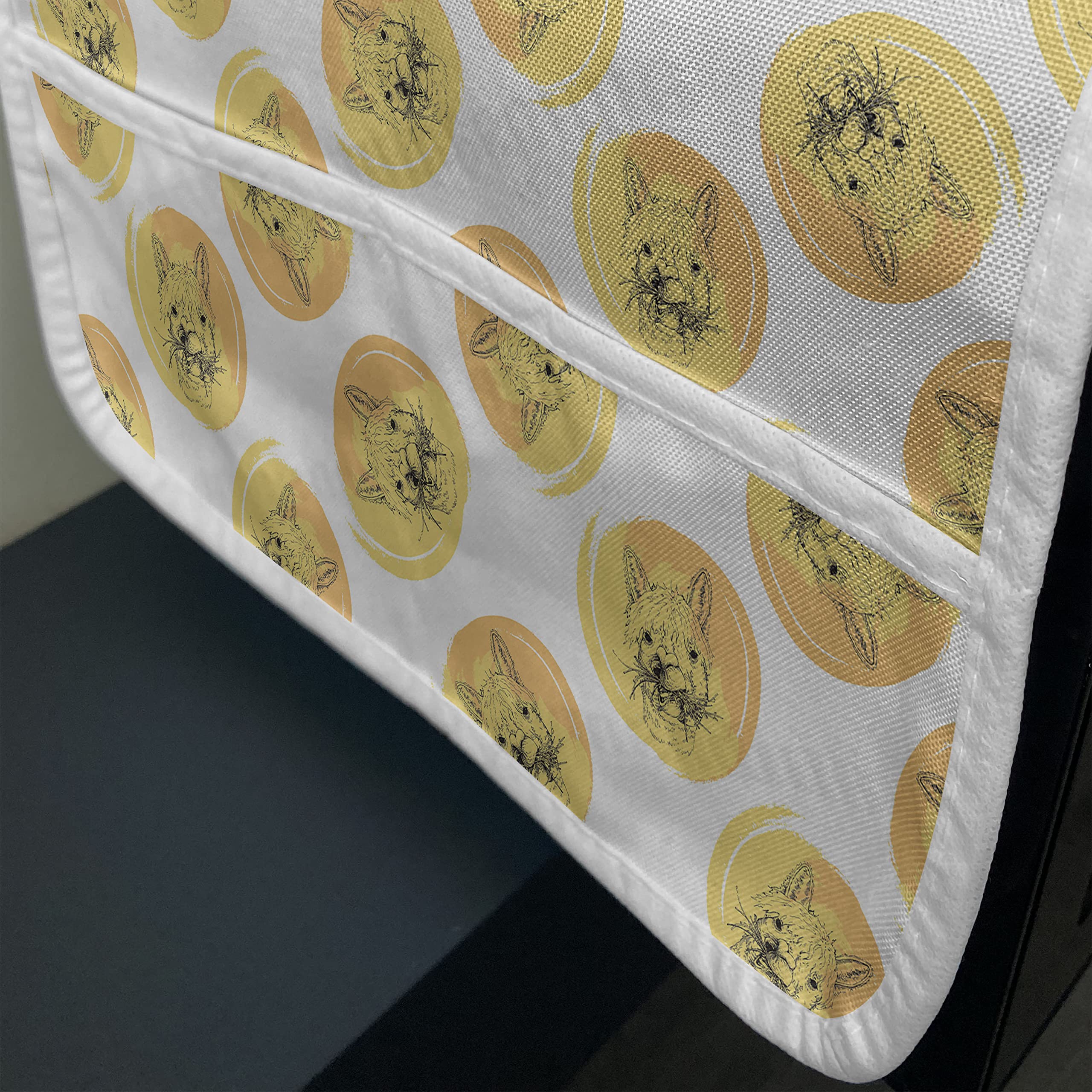 Ambesonne Llama Microwave Cover - Waterproof Kitchen Organizer with Pockets, 36