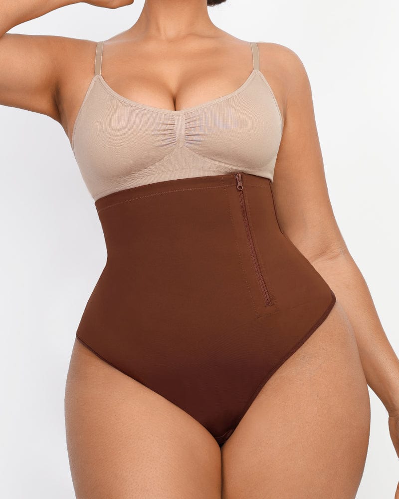 AirSlim® Side Zip Shaping Panty - High Waist Tummy Control Underwear for Women | Perfect for Workout, Yoga & Everyday Wear