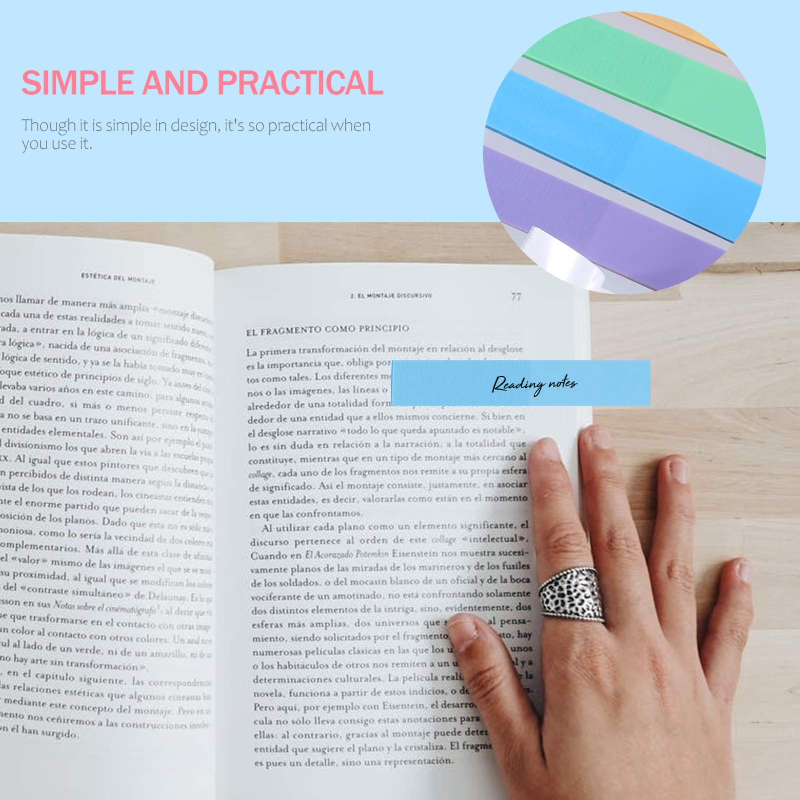 NUOBESTY Fluorescent Sticky Notes Flags - 3 Sets of Colorful Index Tabs for Books, Documents & Notebooks - Perfect for Office, School & Study Organization