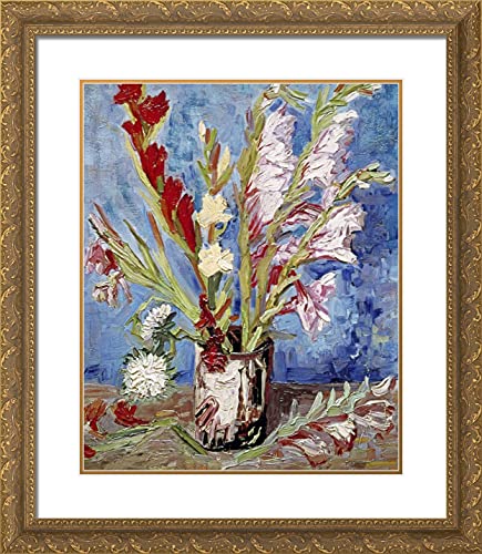 Gold Ornate Wood Frame with Double Matting