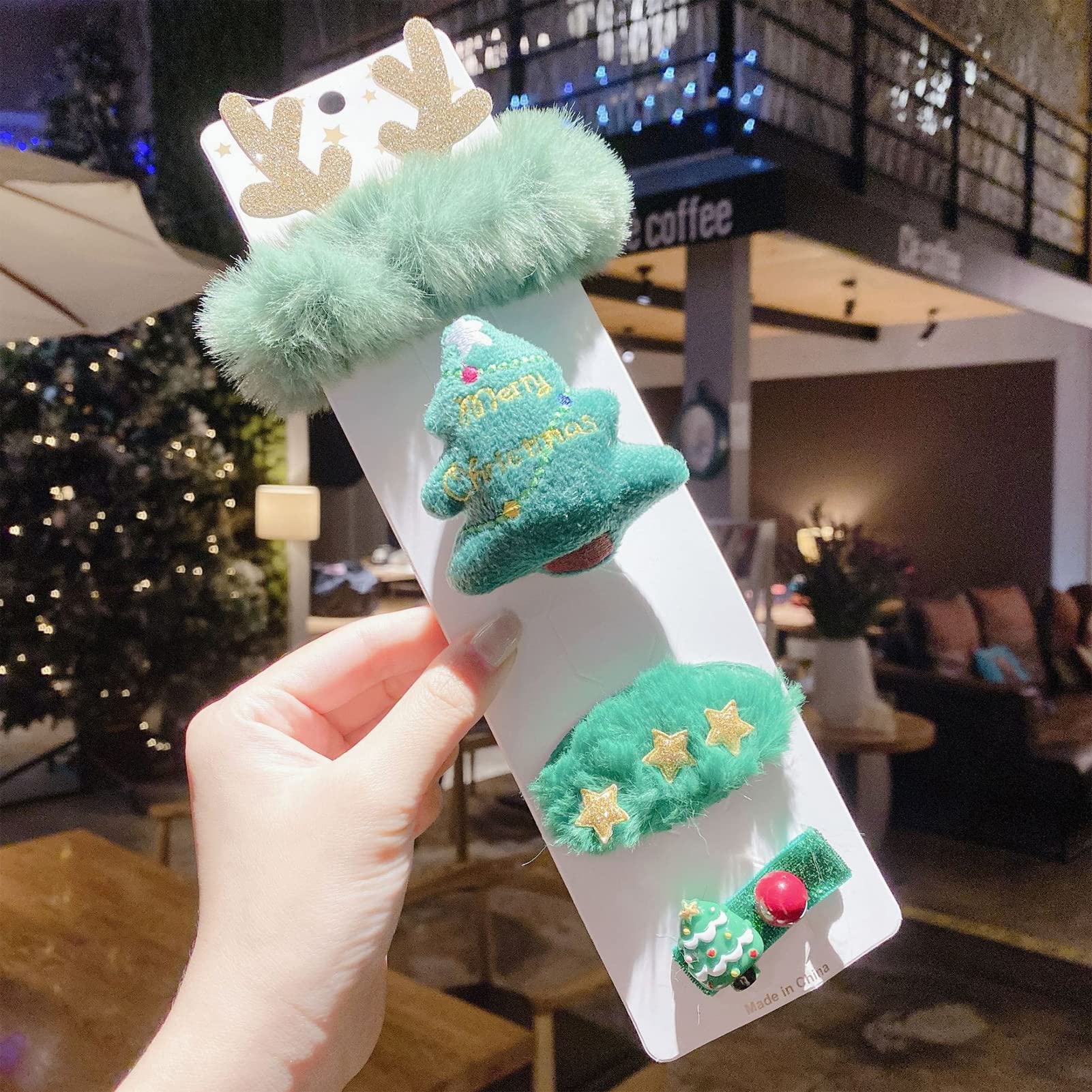 4pcs Christmas Hair Clips for Kids & Women - Festive Christmas Tree Barrettes for Girls, Holiday Hair Accessories - Perfect for Daily Wear, Christmas Parties & School Events