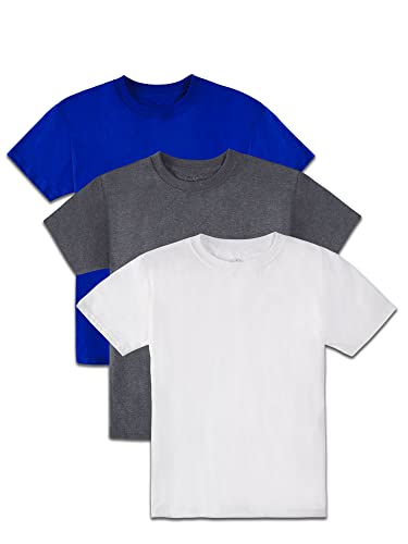 Crewneck - 3 Pack - Cobalt/Charcoal/White