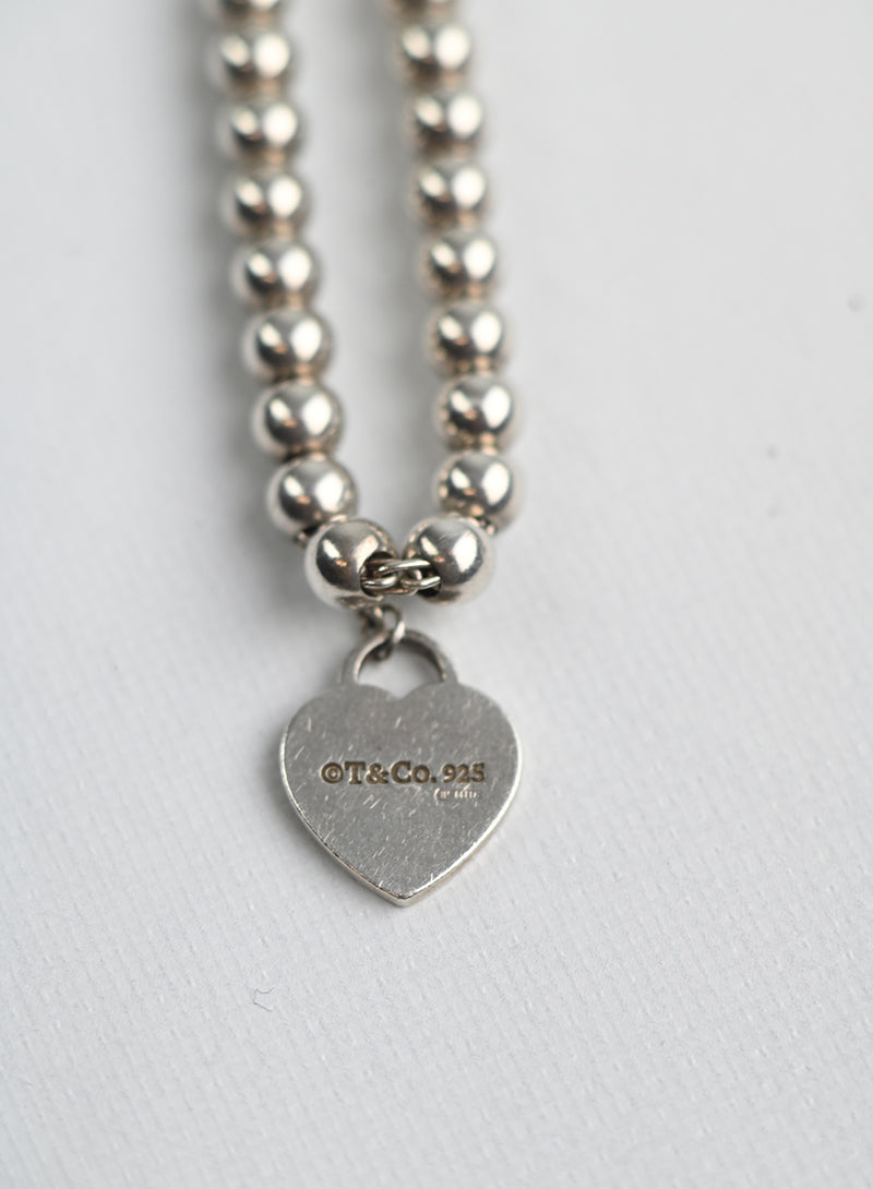 Tiffany & Co. Sterling Silver Heart Bracelet for Women - Elegant Jewelry Gift for Valentine's Day, Anniversary or Birthday