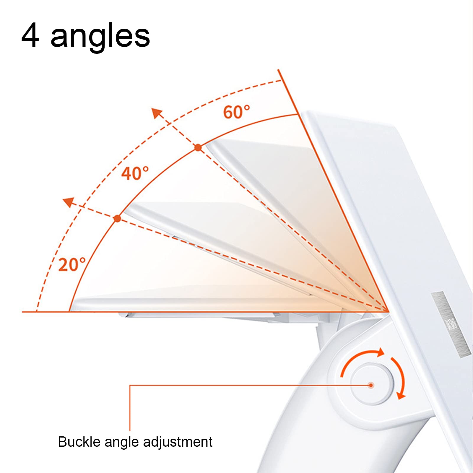 Ergonomic Adjustable Laptop Stand - Portable White Notebook Riser with Flexible Height for MacBook, Dell, HP & All Laptops - Eye-Level Computer Desk for Office, Home & Travel Use