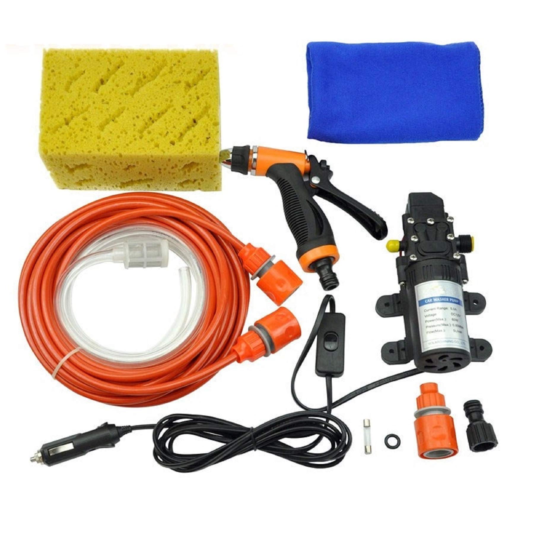 10PCS High Pressure Car Washer Water Pump Kit - Universal Fit for Auto Washing Machine, Vehicle Cleaning & Home Pressure Washer System - Perfect for Car Detailing, Driveway Cleaning & Outdoor Washing Tasks