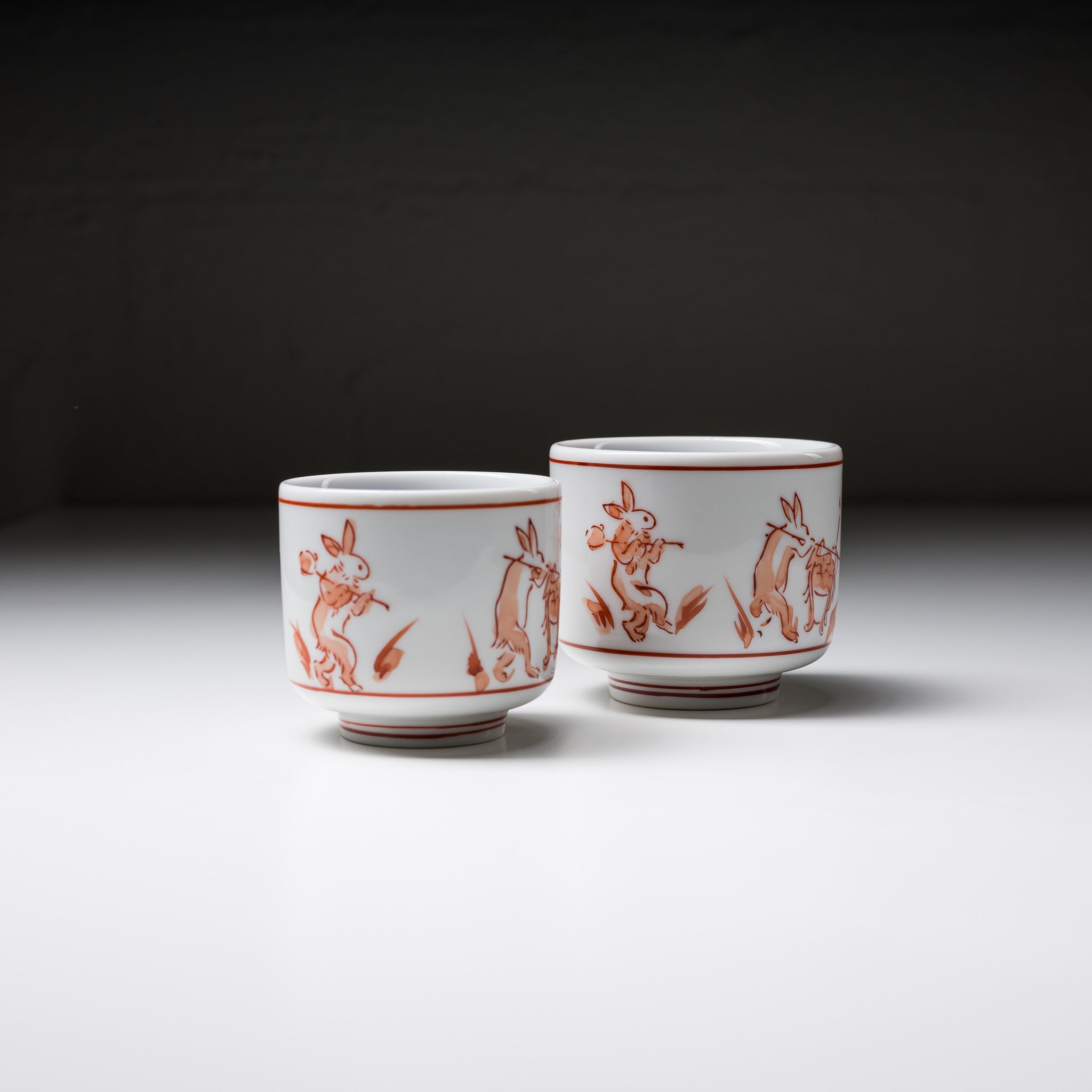 Japanese Mino Ware Tea Cup - Handcrafted Rabbit Design Ceramic Soba Choko (200ml) - Perfect for Matcha, Soba Noodles & Traditional Tea Ceremonies