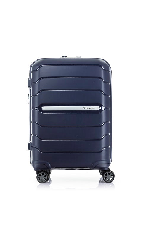 Samsonite OC2lite 55cm 4-Wheel Hard Shell Carry-On Luggage - Navy Blue | Lightweight Spinner Suitcase for Business Travel & Weekend Getaways