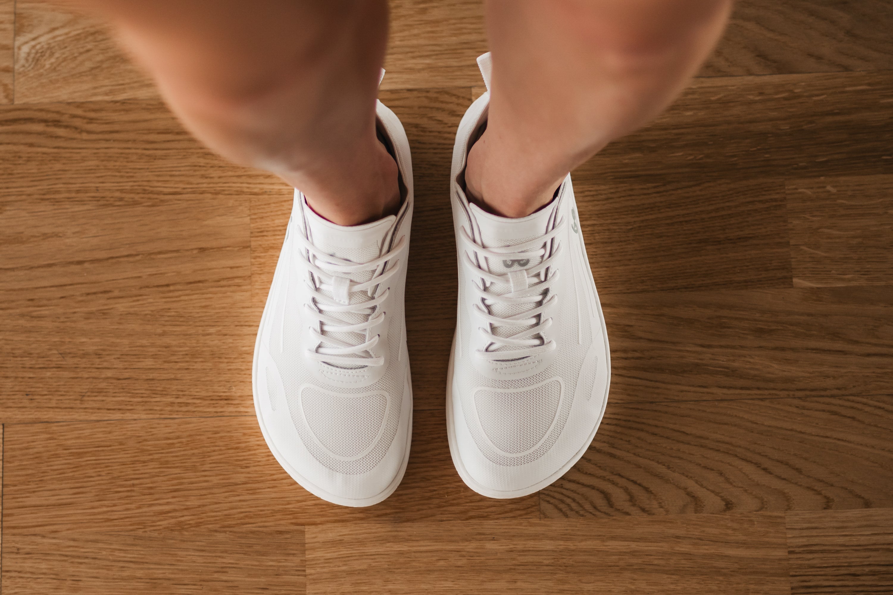 Barefoot Sneakers for Women & Men - Be Lenka Velocity All White | Minimalist Running Shoes for Natural Movement & Gym Workouts