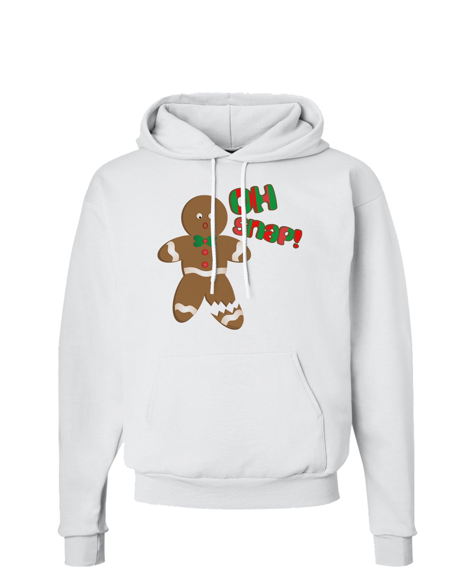 Festive Oh Snap Gingerbread Man Christmas Hoodie - Cozy Holiday Sweatshirt for Men & Women - Perfect for Xmas Parties & Winter Outfits