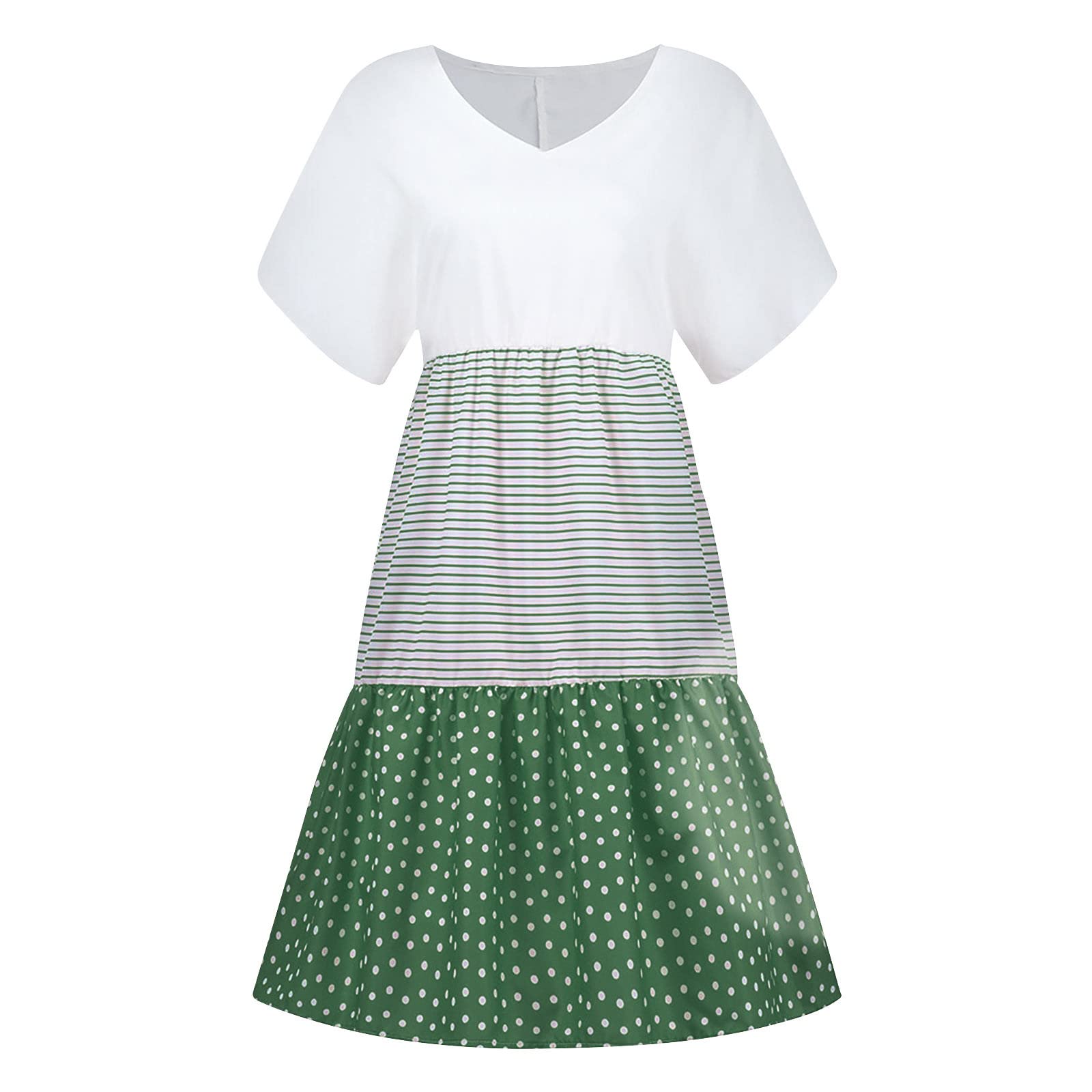 Plus Size Casual Shirt Dresses for Women 2024 | Short Sleeve Midi Boho Sun Dress for Summer Beach & Vacation | Perfect for Outdoor Parties, Travel & Casual Wear