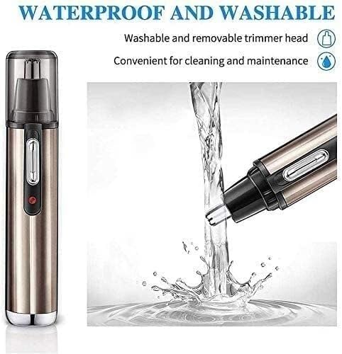 USB Rechargeable Electric Nose Hair Trimmer for Men & Women - Dual-Edge Stainless Steel Blades, Waterproof Design for Nose, Ear, Eyebrow & Beard Grooming | Perfect for Travel, Home & Professional Use