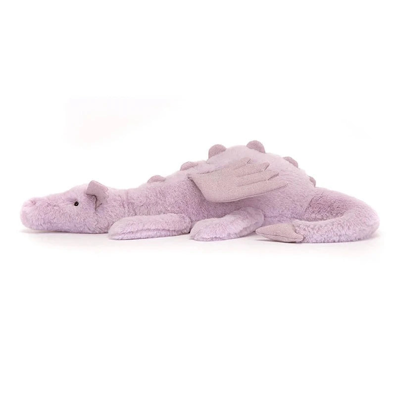 Lavender Dragon Plush Toy - Large Stuffed Animal for Kids & Adults | Perfect for Gifts, Decor, and Cuddling