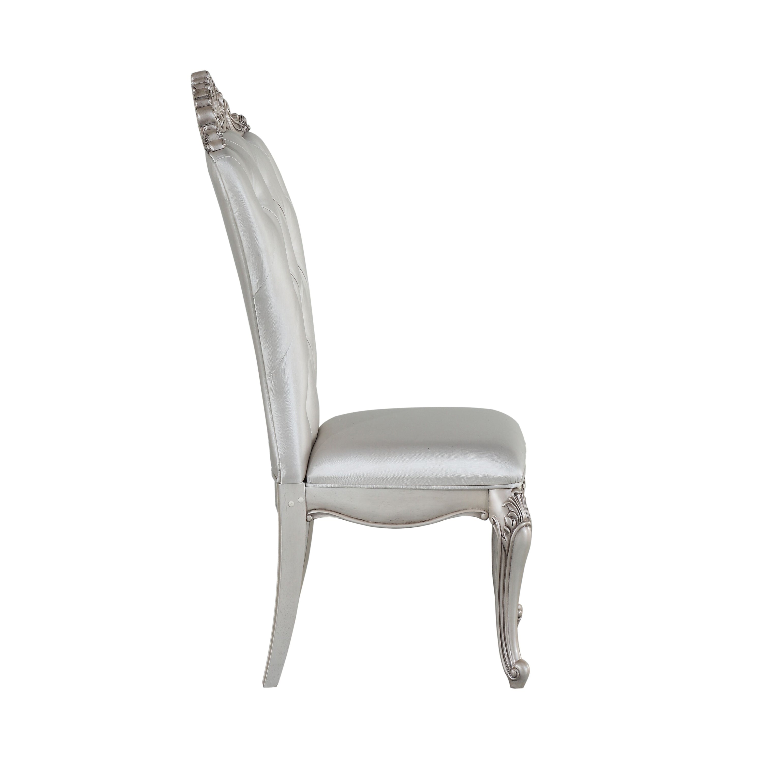 Luxury Cream & Golden Ivory Tufted Side Chairs Set of 2 - Elegant Accent Chairs for Dining Room, Living Room or Bedroom Decor