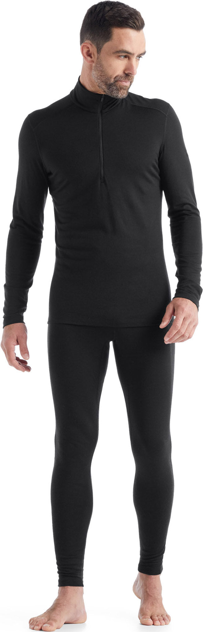200 Oasis LS Half Zip Base Layer for Men - Thermal Long Sleeve Shirt with Half Zip for Cold Weather - Perfect for Hiking, Skiing & Outdoor Activities