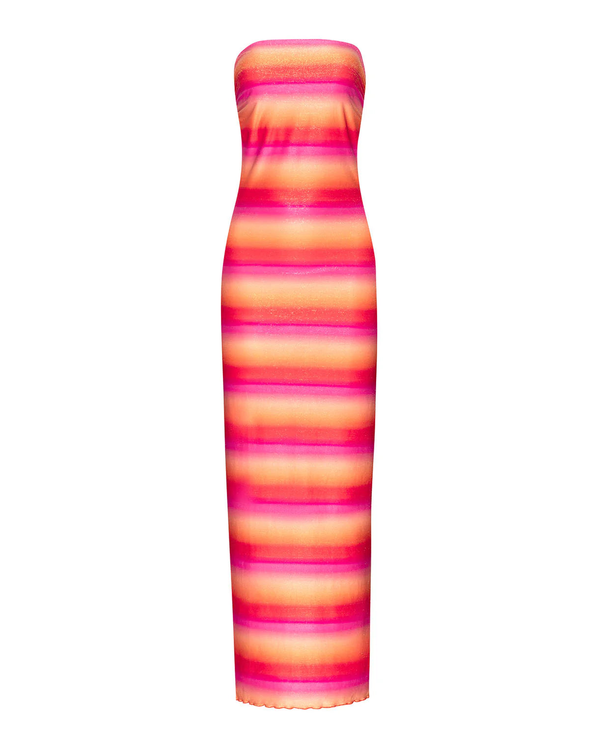 PQ Sunset Glow Sofia Tube Dress - Women's Elegant Bodycon Stretch Party Dress for Evening, Cocktail & Special Occasions