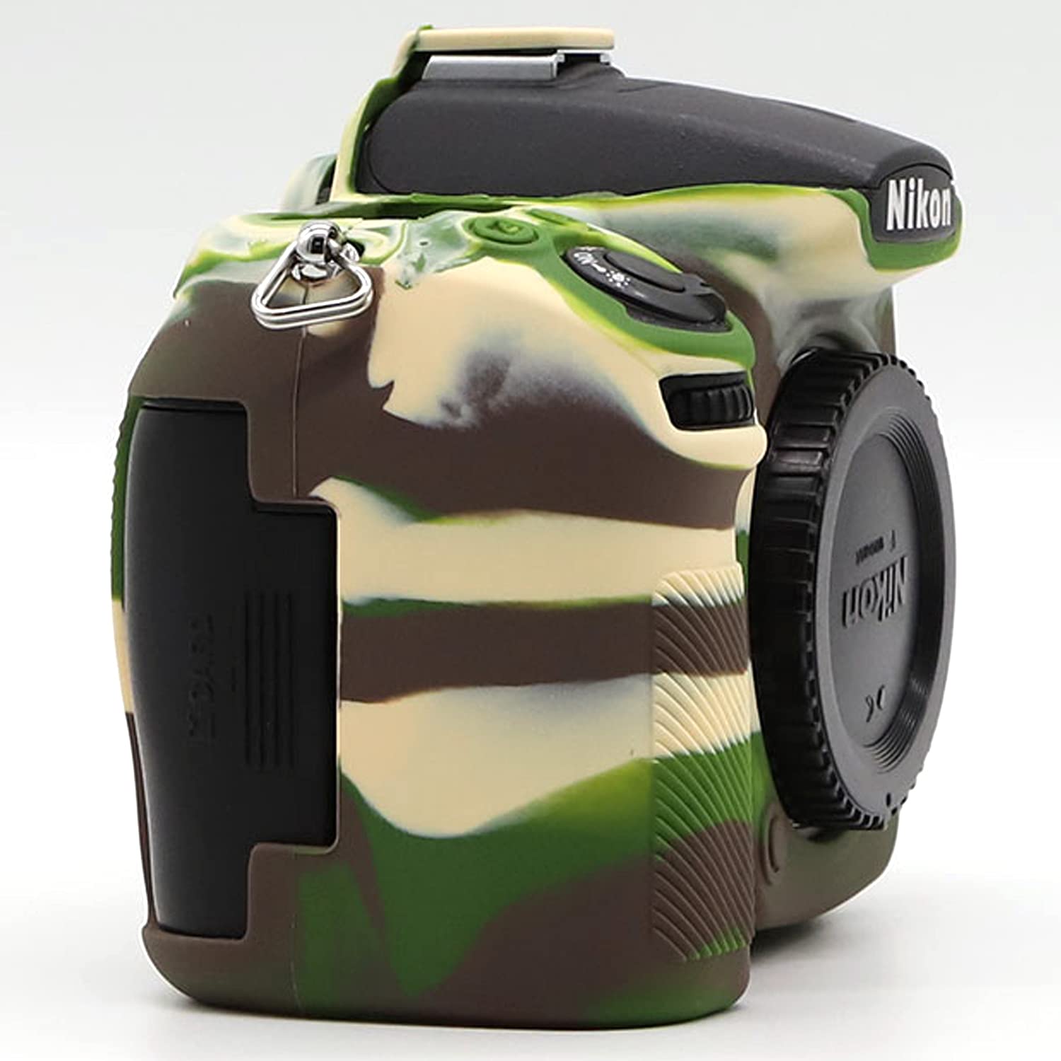 Professional Waterproof Silicone Camera Case for Nikon D7000 DSLR - Shockproof Protective Cover with Anti-Slip Grip (Army Green) | Perfect for Outdoor Photography, Travel & Adventure Shooting