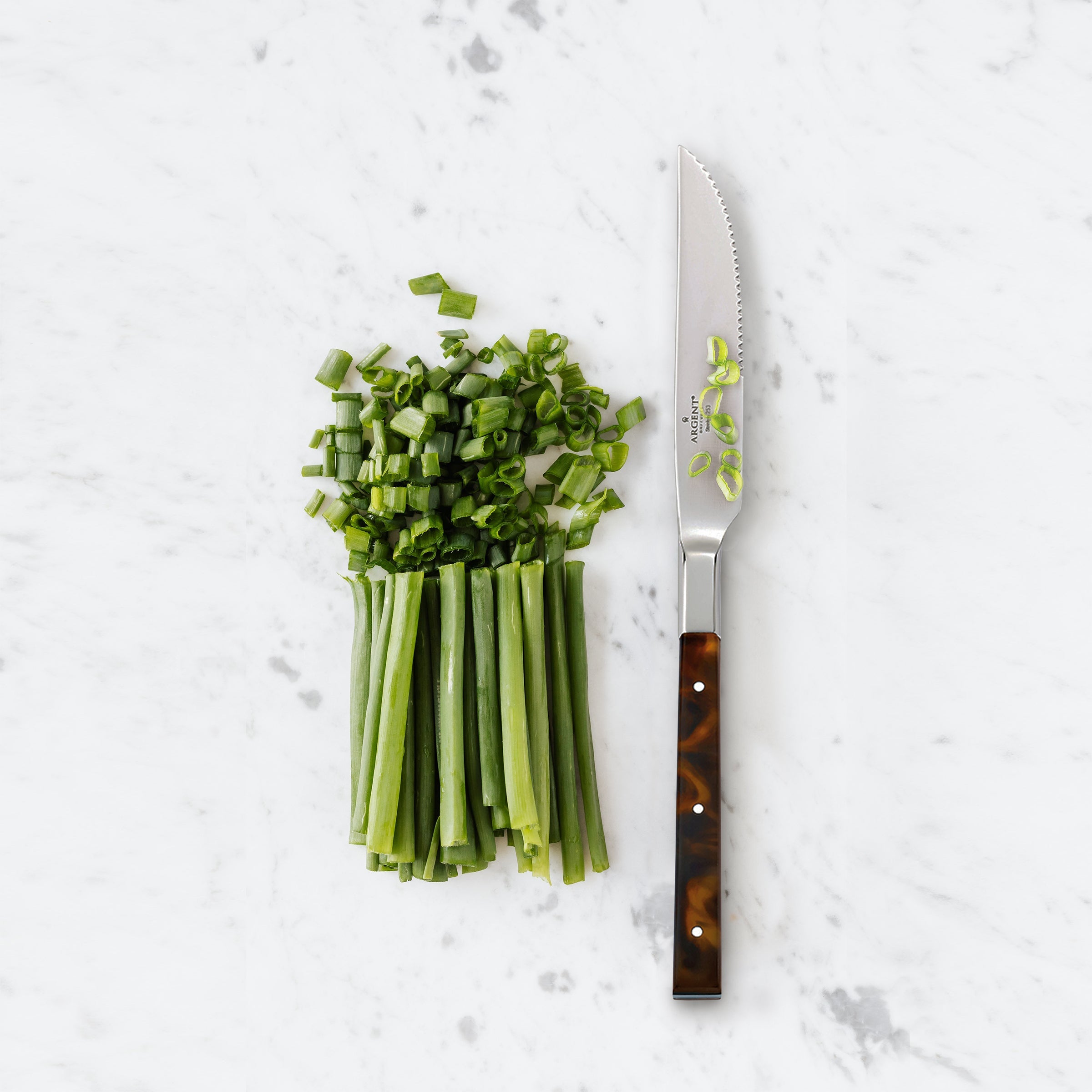 Premium St. Laurent 4-Piece Tortoise Handle Steak Knife Set - Elegant Cutlery for Fine Dining, BBQ Parties & Steakhouse-Style Meals at Home