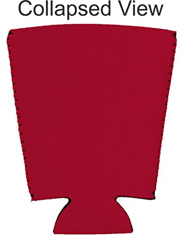 Premium Beer Pressure Pint Glass with Insulated Coolie - Red - Perfect for Chilled Draft Beer, Home Bars, and Outdoor Parties