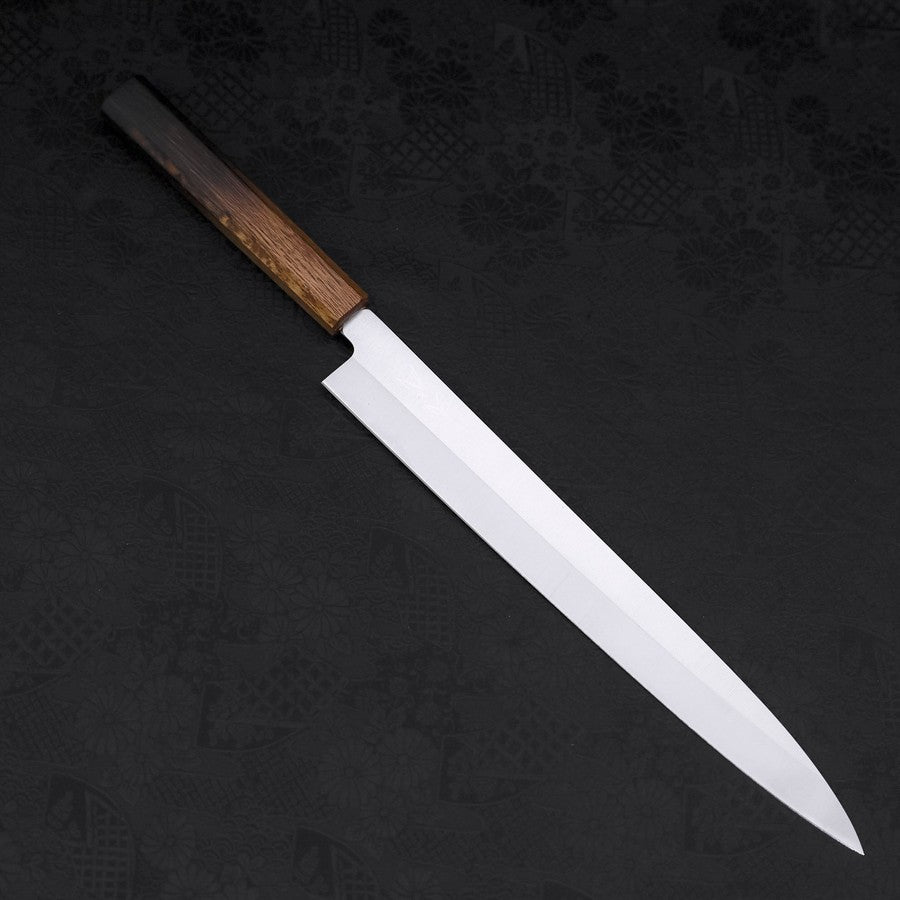 Premium Yanagiba Sushi Knife - AUS 8 High Carbon Steel, Polished Blade with Traditional Yaki Urushi Handle (300mm) - Perfect for Sushi Chefs & Japanese Cuisine Preparation