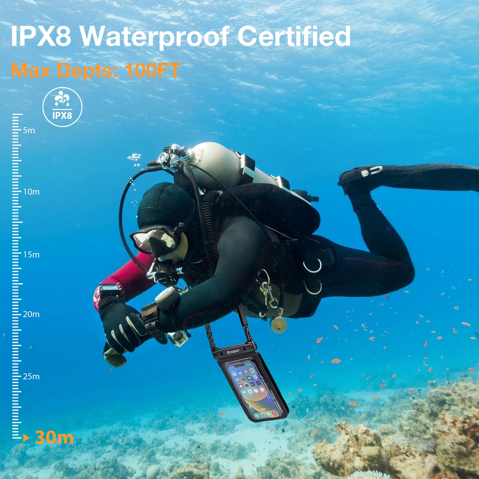 2 Pack Waterproof Phone Pouch Case - 7