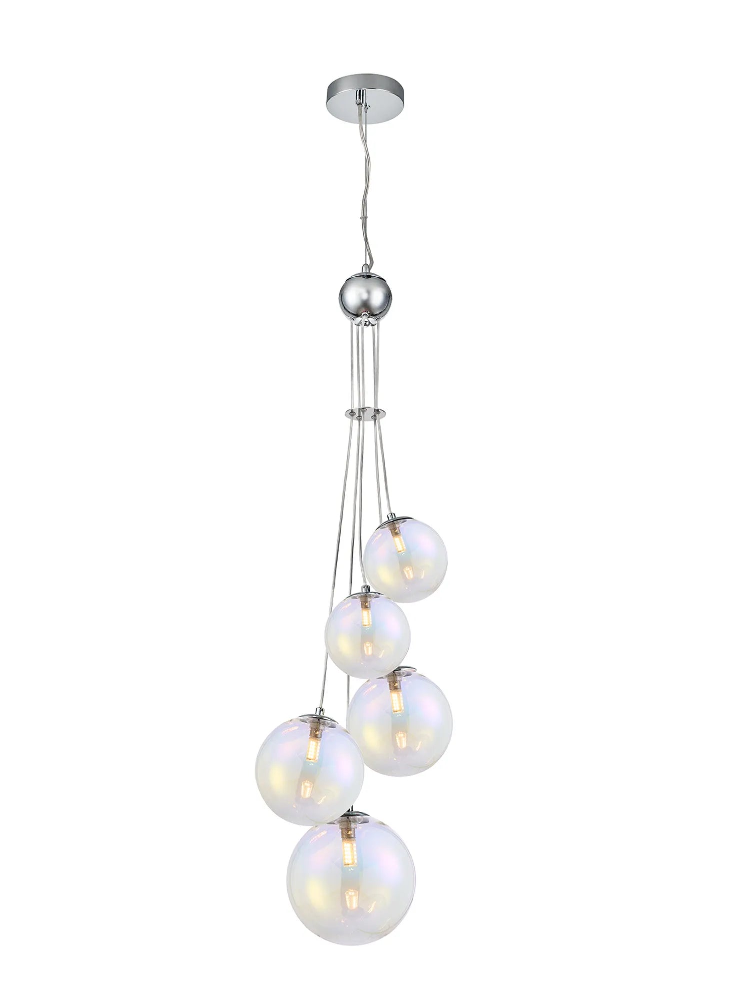 Modern Austin 5-Light Cluster Pendant with G9 Base - Elegant Ceiling Lighting for Dining Room, Kitchen Island, or Entryway