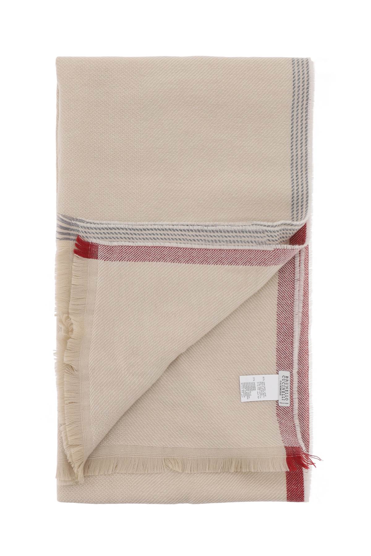 Brunello Cucinelli Luxury Wool & Cashmere Scarf for Women & Men - Soft Winter Fashion Accessory for Cold Weather & Outdoor Activities