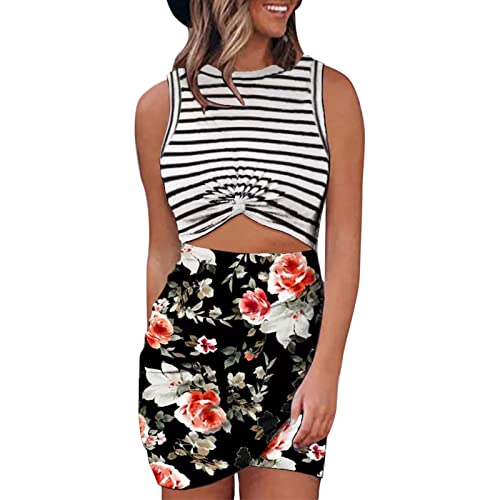 Sexy Women's Sleeveless Hollow Out Twist Bodycon Dress - Wrap Slim Fit Party Evening Dress for Women (White, XXL) | Perfect for Cocktail Parties, Date Nights & Special Occasions