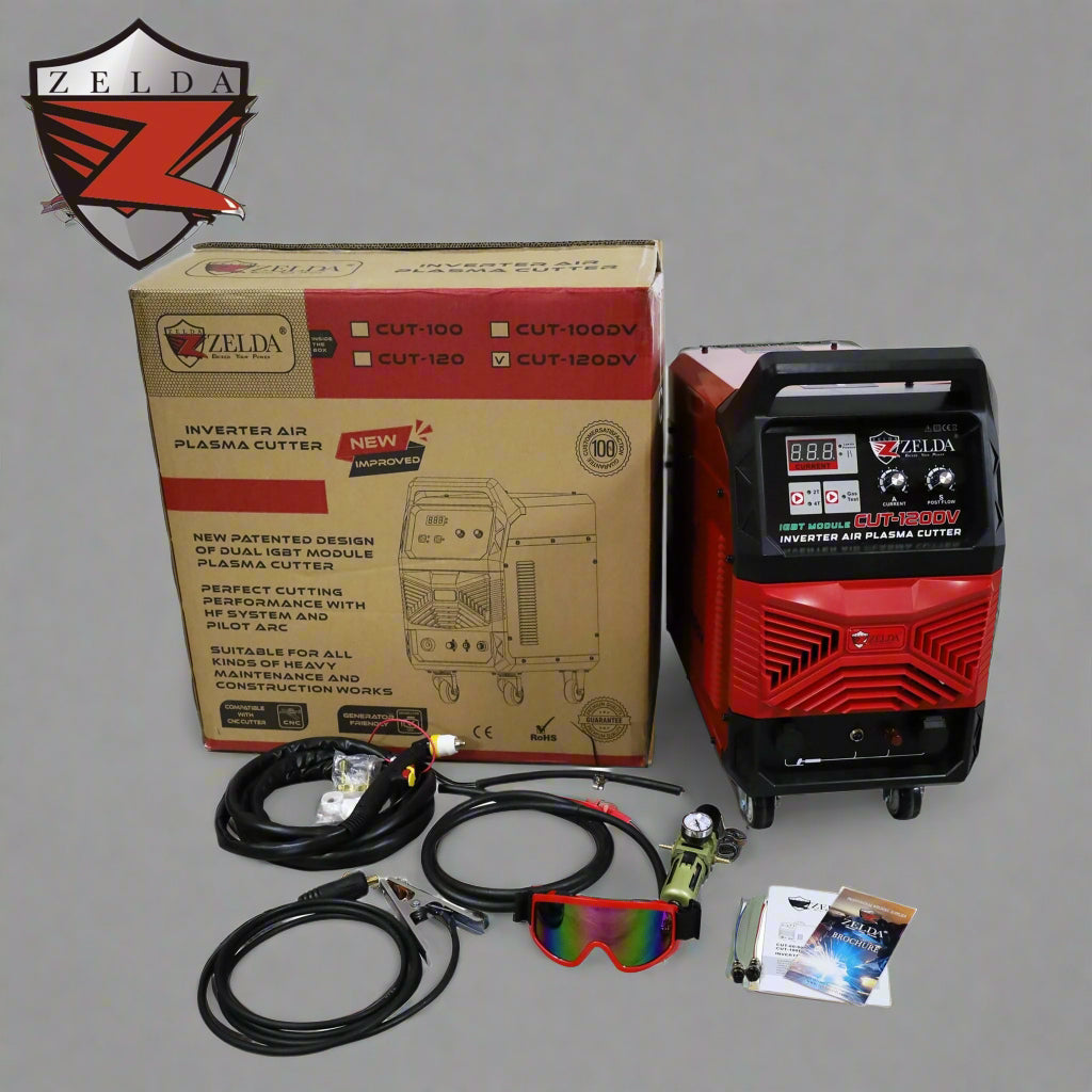 220V/440V Digital Plasma Cutter - Heavy Duty 3 Phase CNC Ready Metal Cutting Machine | CUT120DV | Perfect for Industrial Metal Fabrication, Automotive Repair, and DIY Projects
