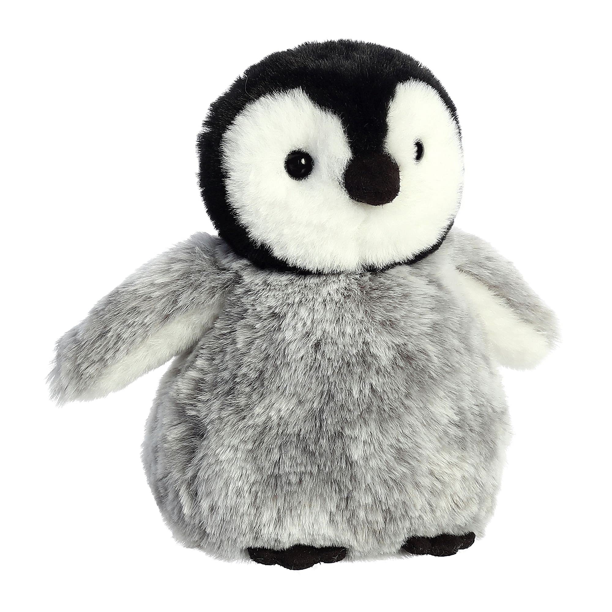 Aurora® Festive Holiday Pippy Penguin™ Plush Toy - 6 Inch Gray Stuffed Animal for Christmas Gifts & Seasonal Decor | Cute Winter Gift for Kids, Stocking Stuffer & Cozy Home Decoration