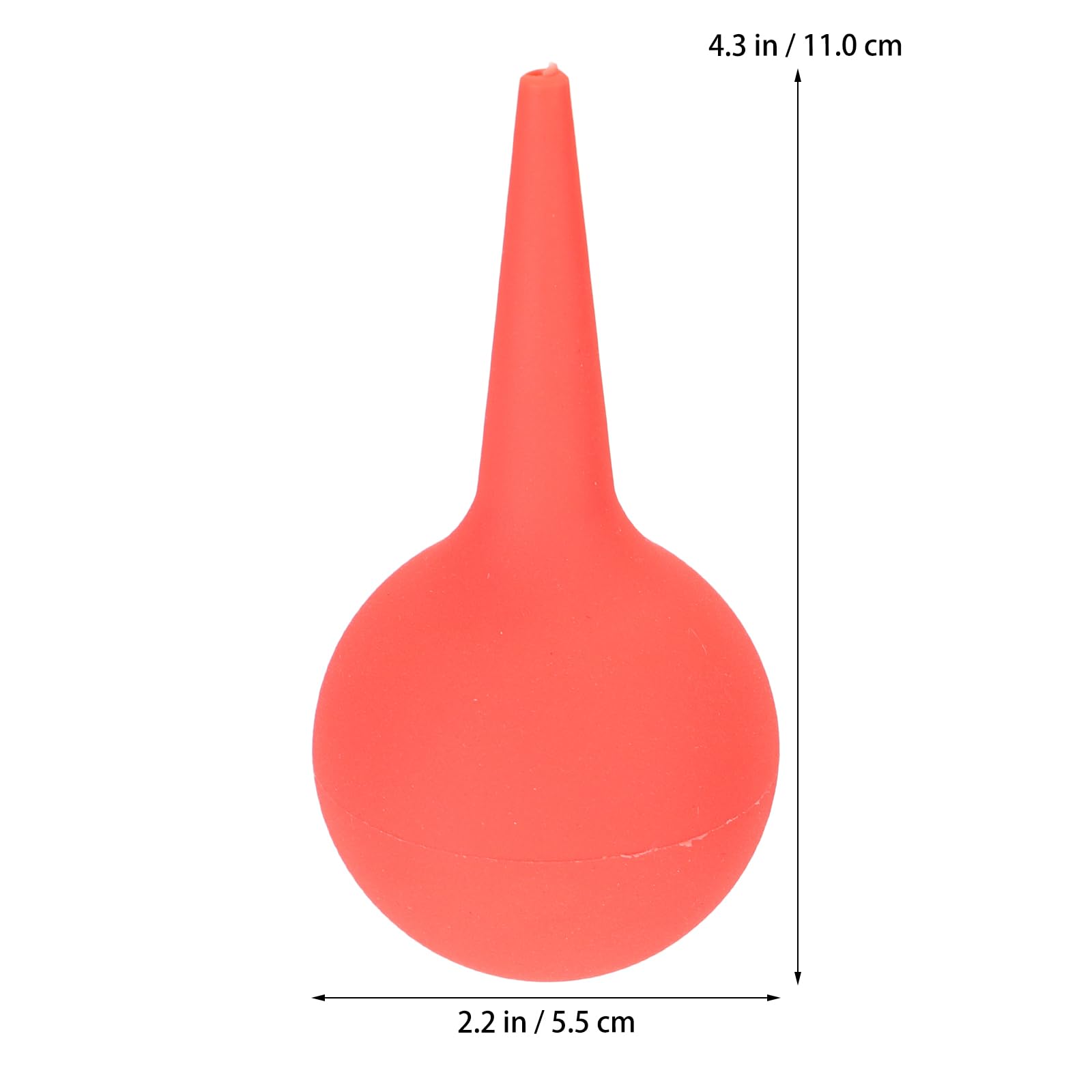 EXCEART Ear Wax Removal Cleaner - 60ml Rubber Air Blower Pump for Ear Cleaning, Camera Lens, Watch, Keyboard & Hearing Aid Maintenance (Red) - Perfect for Home, Office & Photography Use