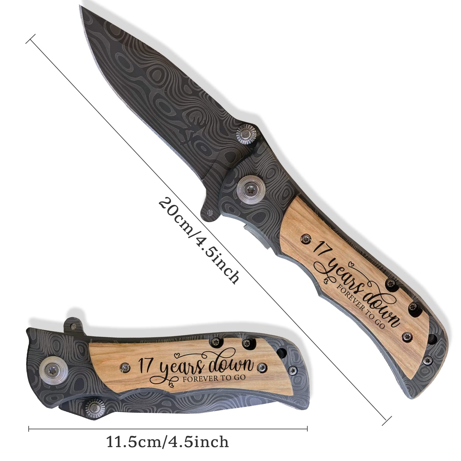 17th Wedding Anniversary Gifts for Him - Personalized Keepsake for 17 Years of Marriage - Unique Furniture Themed Present for Husband - Perfect for Home Decor & Romantic Celebrations