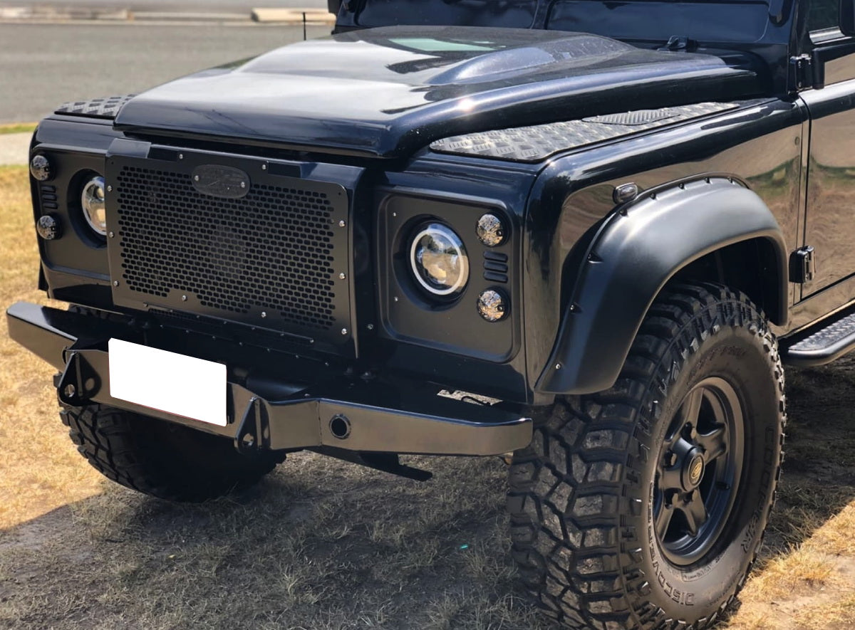 4-Piece Smoke Amber & White LED Turn Signal and Clearance Lamps for Land Rover Defender - Upgrade Your Off-Road Lighting for Enhanced Visibility & Style