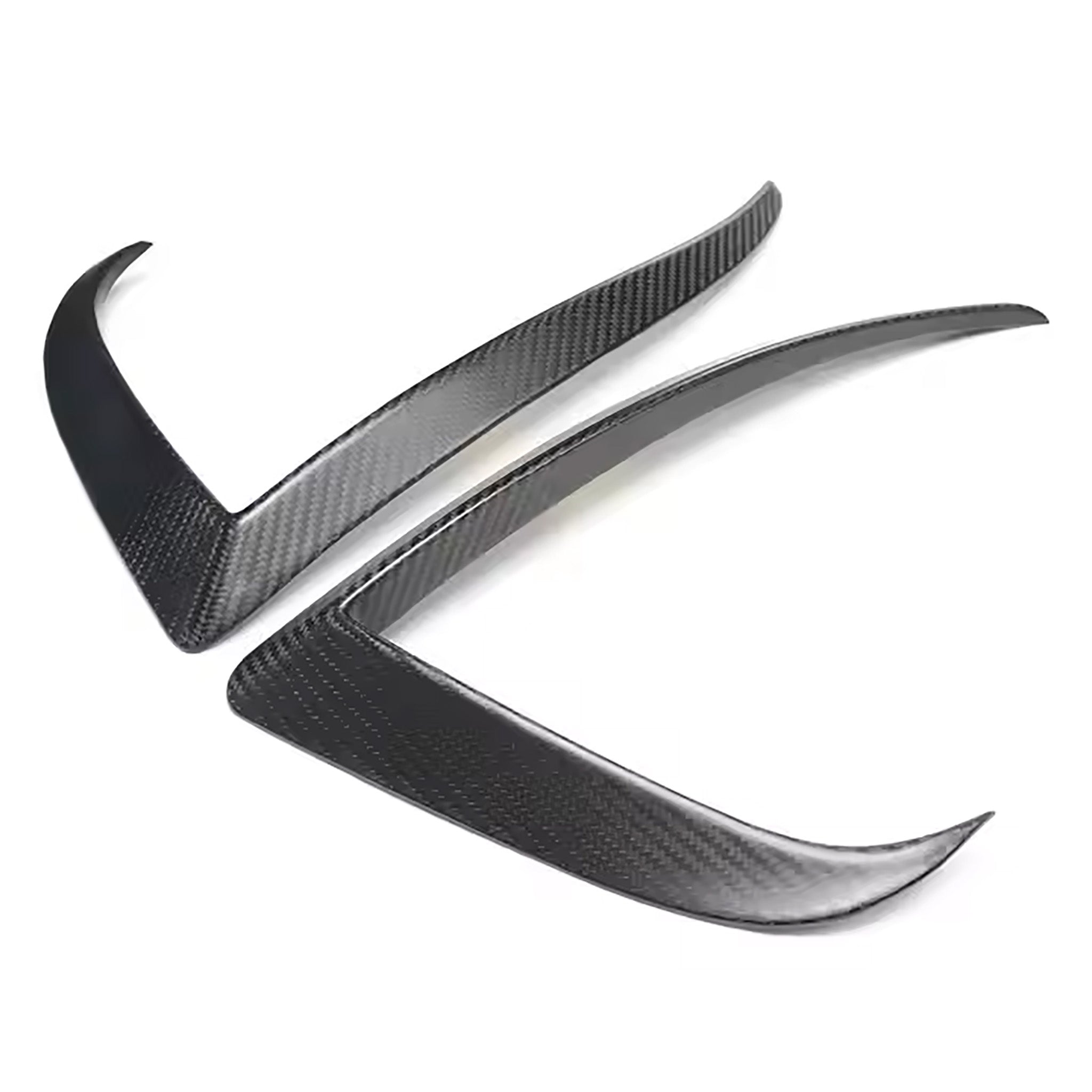 2024 Tesla Model S Real Carbon Fiber Fog Light Trim Cover - Upgrade Your Car's Style & Performance (Perfect for Customization & Luxury Enhancement)