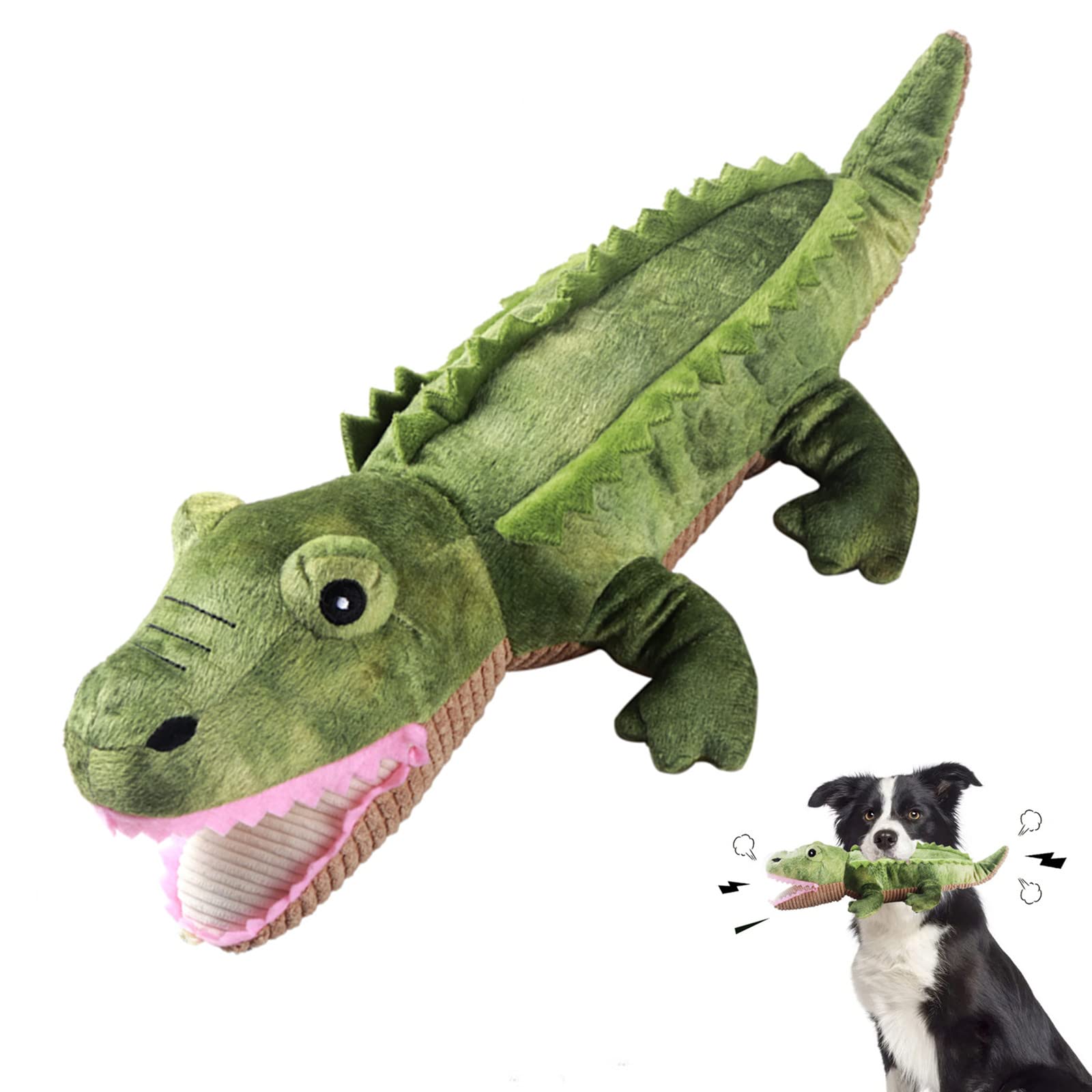 Durable Plush Squeaky Dog Toys for Aggressive Chewers - Puppy & Small/Medium Breed Interactive Chew Toys for Training, Tug of War & Teeth Cleaning | Perfect for Playtime, Bonding & Dental Health