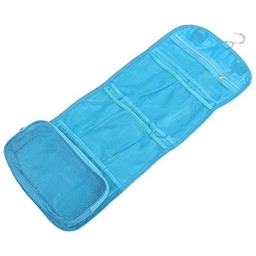 YOZONKY Hanging Toiletry Bag for Women - Foldable Cosmetic Organizer with Multiple Pockets, Travel Makeup Bag for Bathroom & Dressing Room (Multicolor, 1 Pack) | Perfect for Travel, Gym, Camping & Daily Use